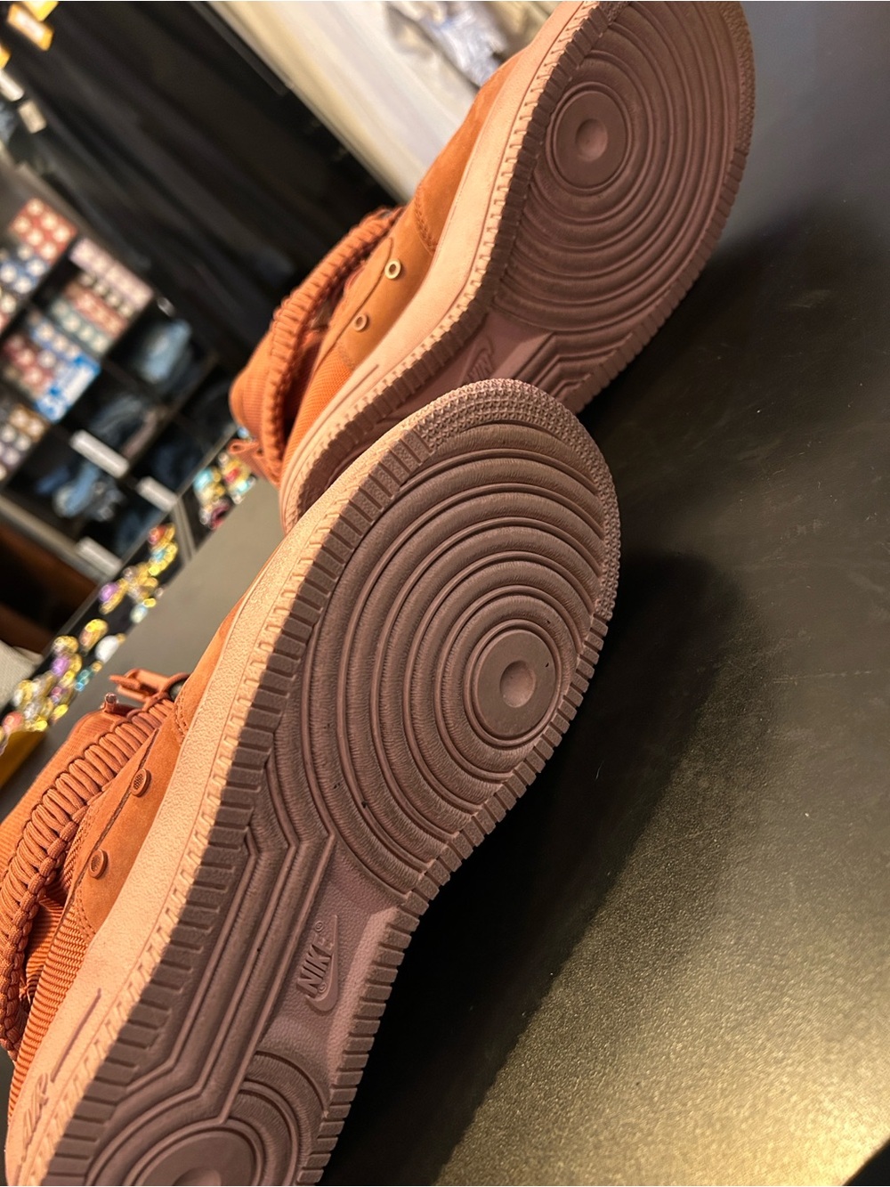 Nike Terracotta High-Top Utility Sneakers - Picture 3 of 8